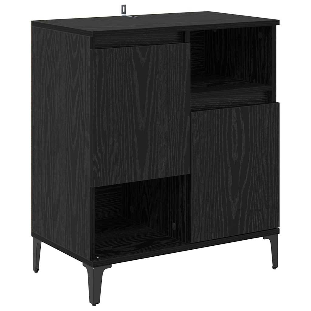 Buffets 3 pc Chêne noir 60 x 35 x 70 cm Bois d'ingénierie