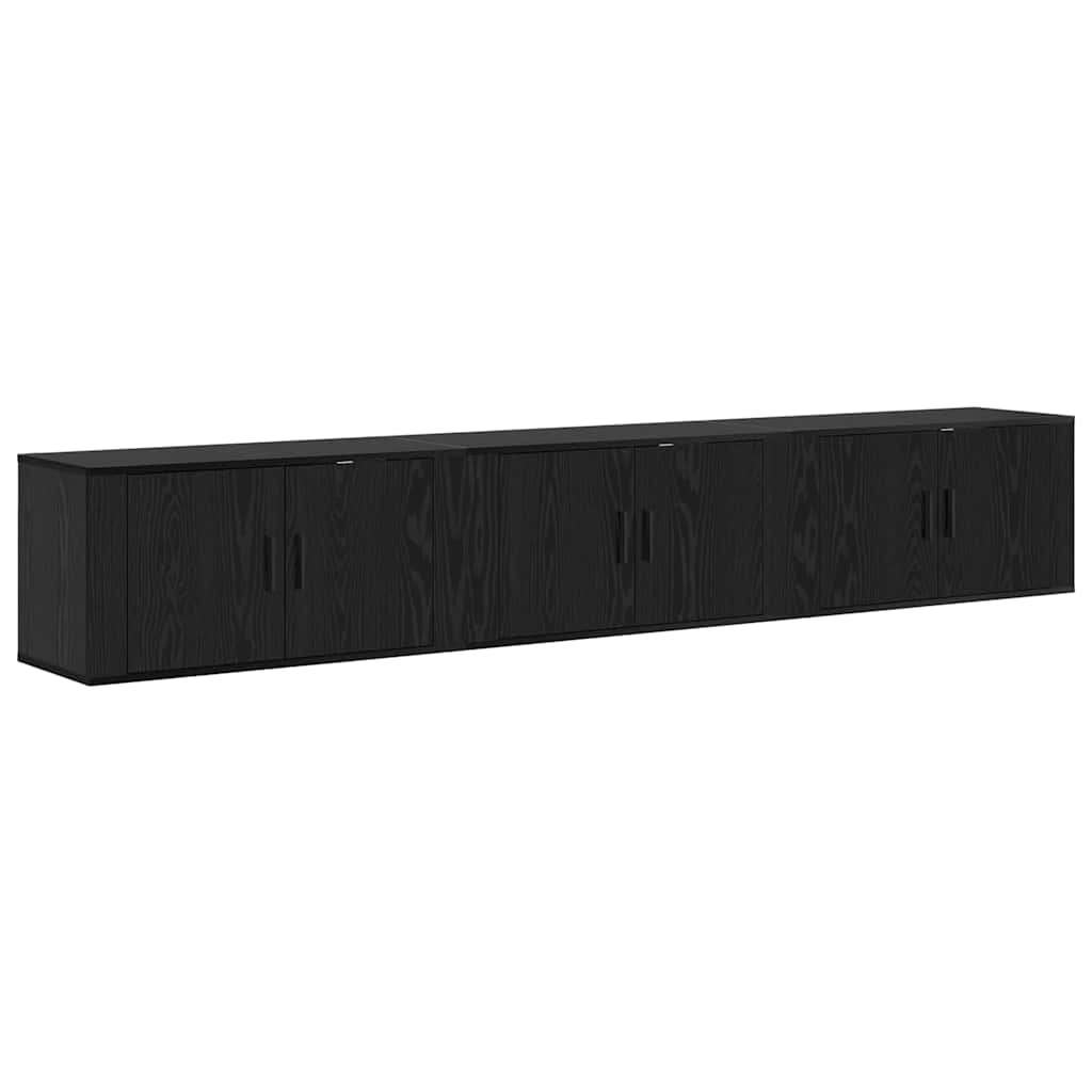 Ensemble de meuble TV mural 3 pcs Chêne noir 80 x 34,5 x 40 cm - XIOS