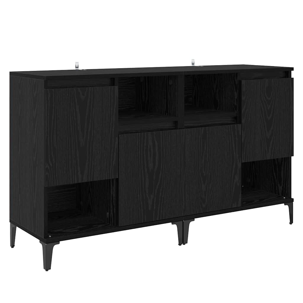 Buffets 2 pcs Chêne noir 60 x 35 x 70 cm Bois d'ingénierie - XIOS