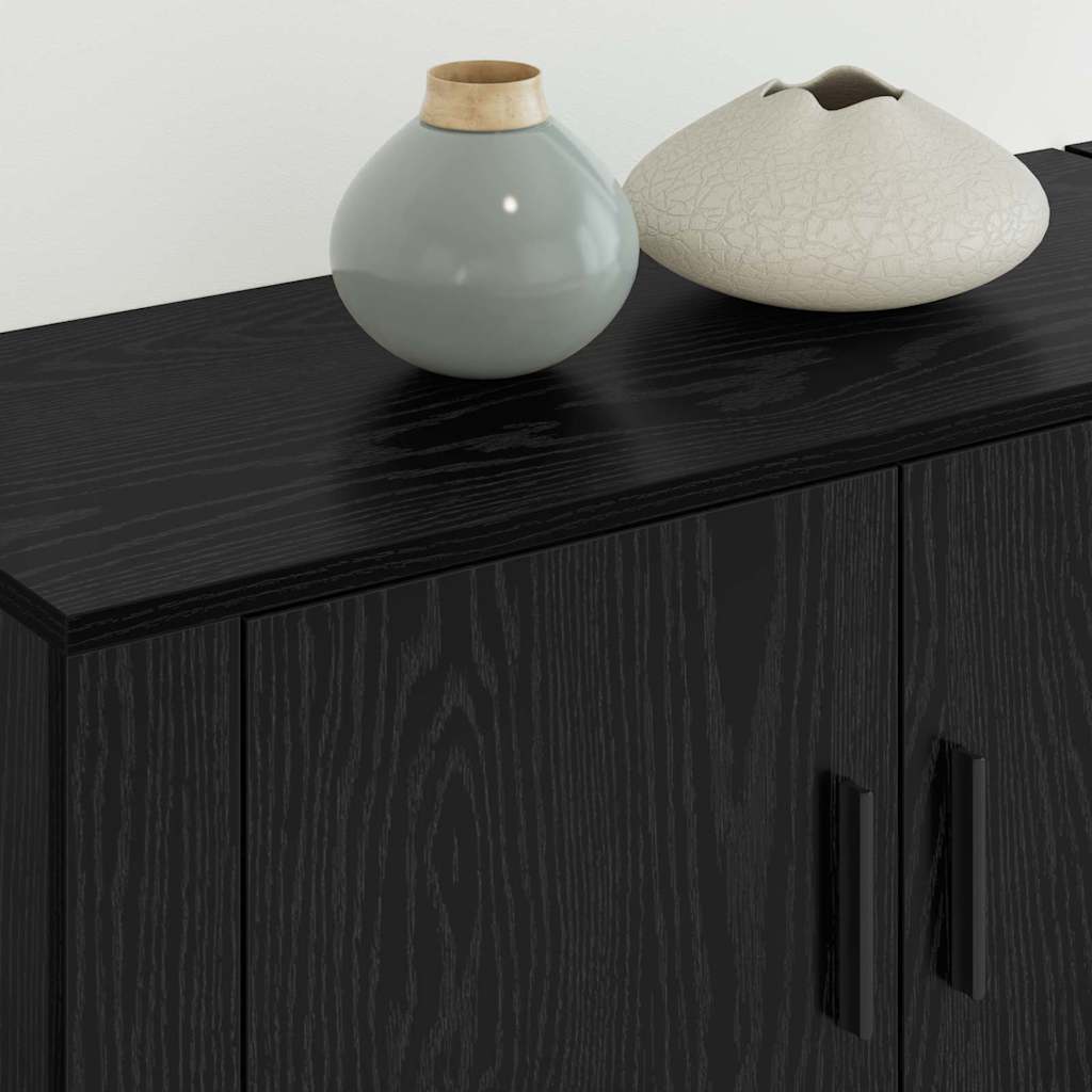 Ensemble de meuble TV mural 2 pcs Chêne noir 80 x 34,5 x 40 cm - XIOS