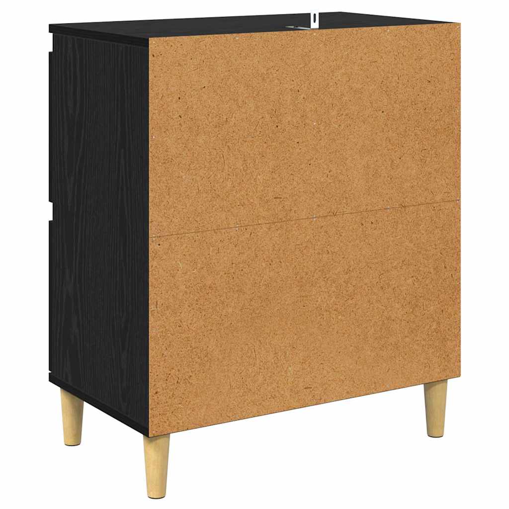 Buffets 2 pcs Chêne noir 60 x 35 x 70 cm Bois d'ingénierie - XIOS