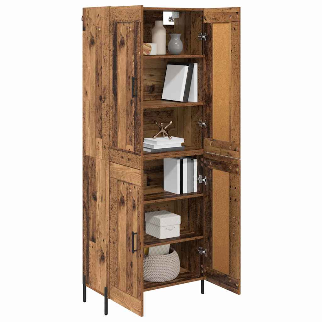 Haut Armoire 2 pc Bois Ancien 69,5 x 34 x 180 cm