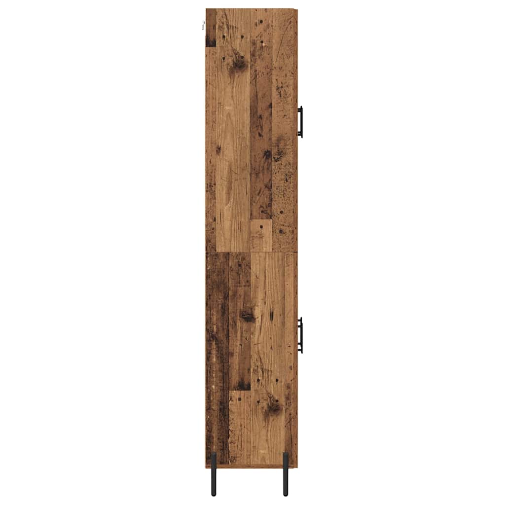 Haut Armoire 2 pc Bois Ancien 69,5 x 34 x 180 cm