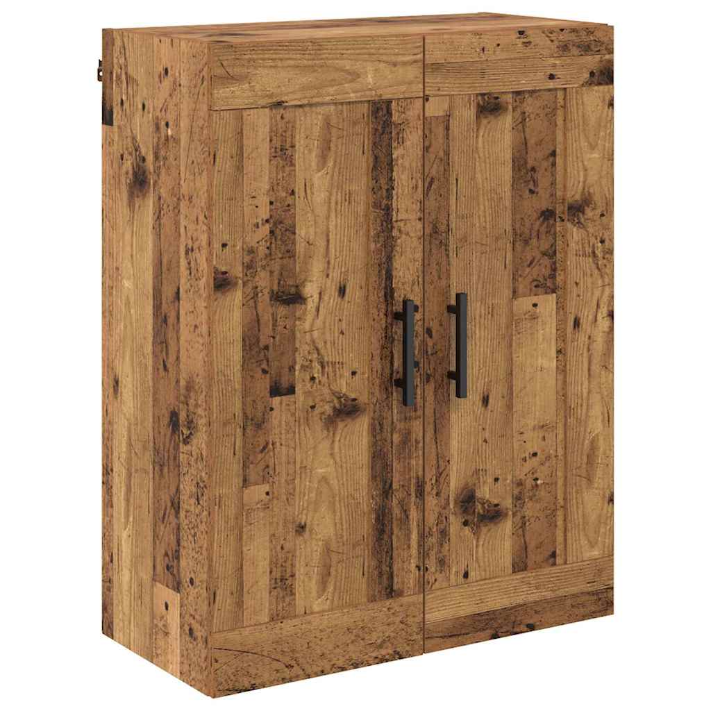 Haut Armoire 2 pcs Bois Ancien Bois Aggloméré et Verre - XIOS