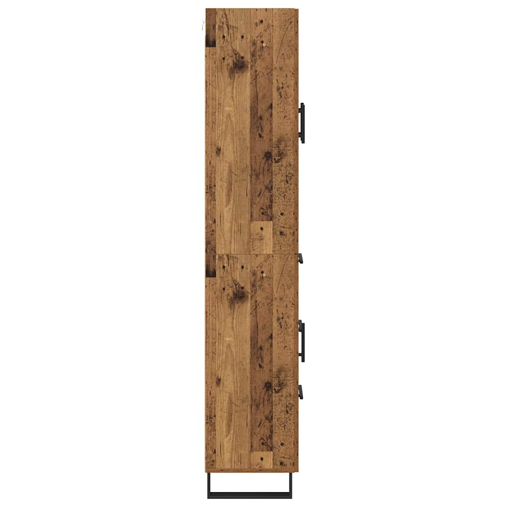 Haut Armoire 2 pc Bois ancien 69,5 x 34 x 180 cm