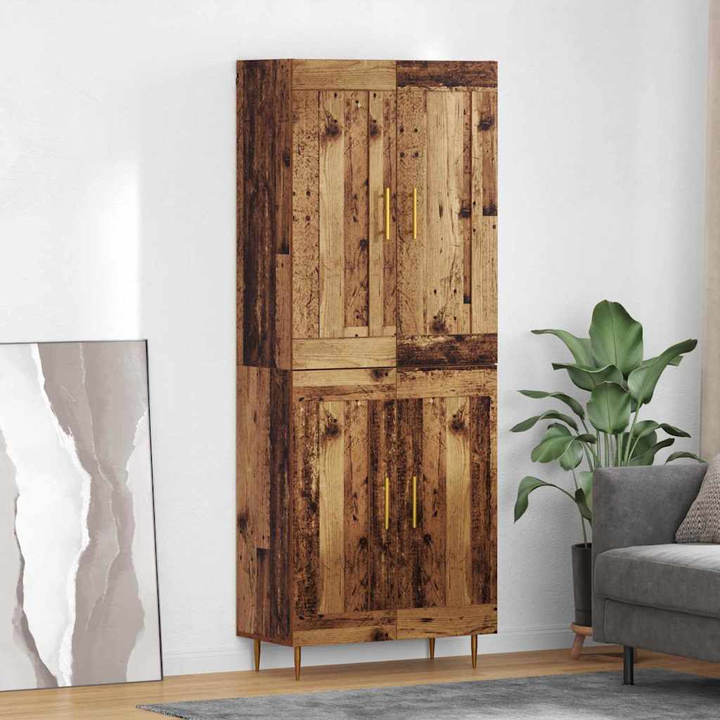 Haut Armoire Bois Ancien 69,5 x 34 x 180 cm Bois d'ingénierie - XIOS