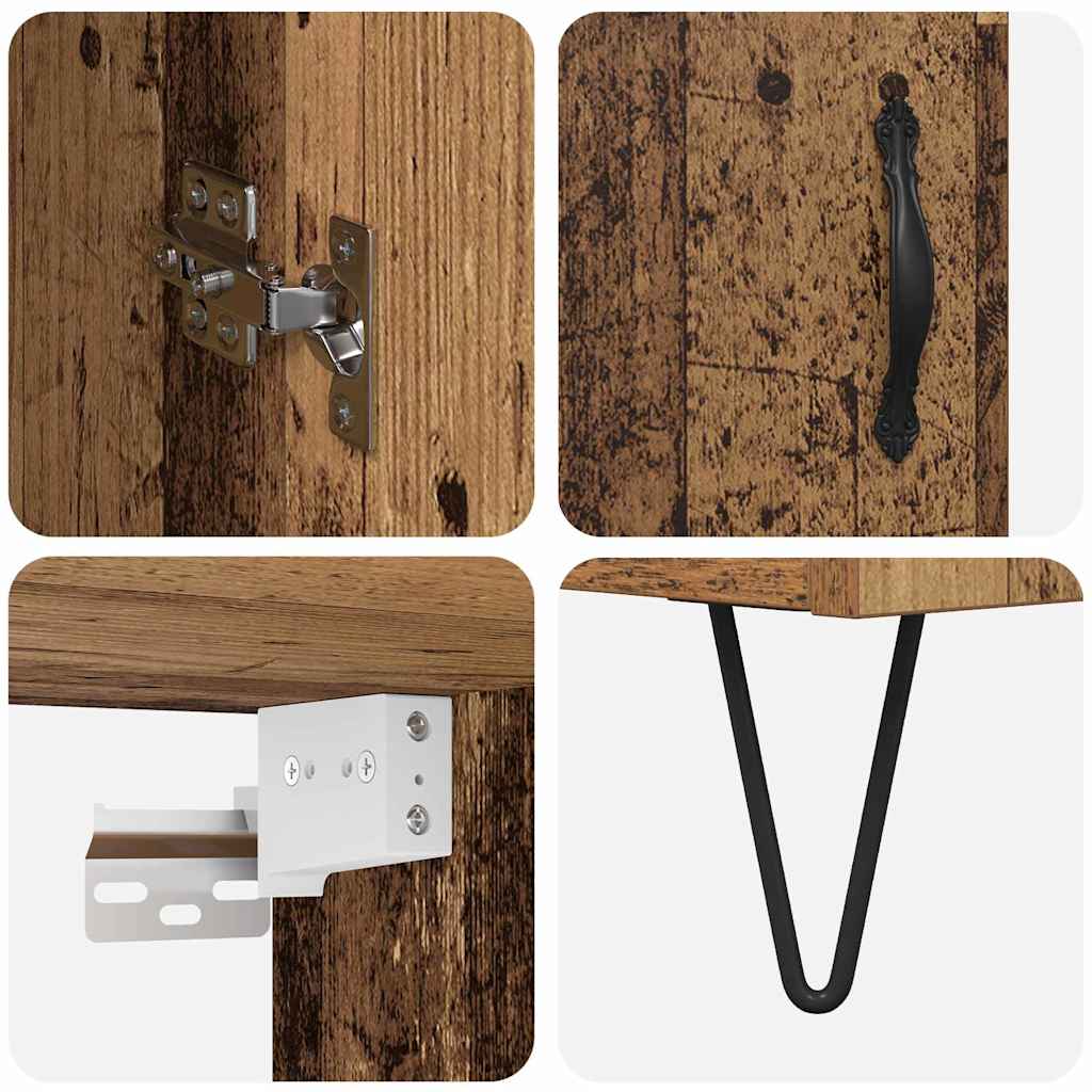 Haut Armoire Bois Ancien 69,5 x 34 x 180 cm Bois d'ingénierie - XIOS