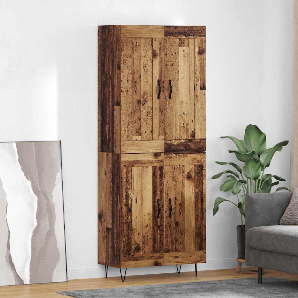 Haut Armoire Bois Ancien 69,5 x 34 x 180 cm Bois d'ingénierie - XIOS