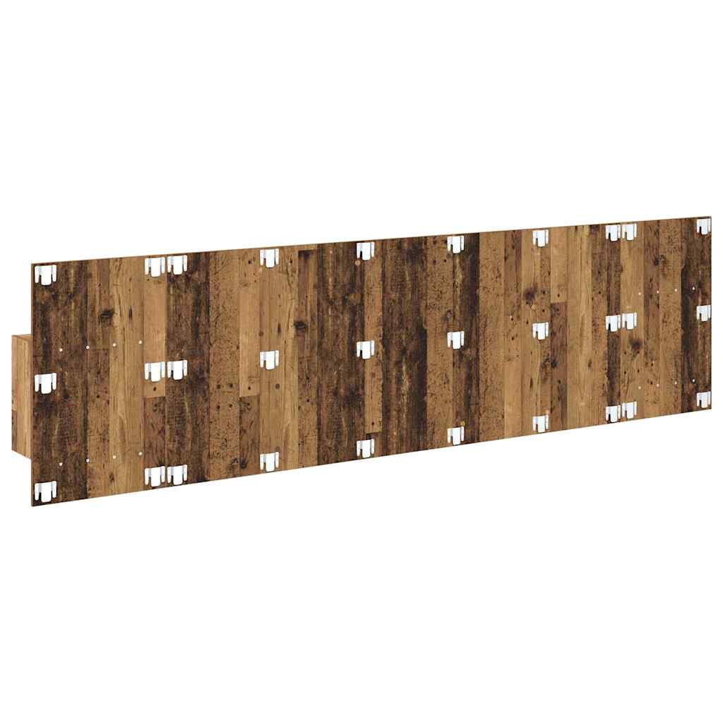Tête de lit avec armoire 3 pc Bois Ancien Bois d'ingénierie