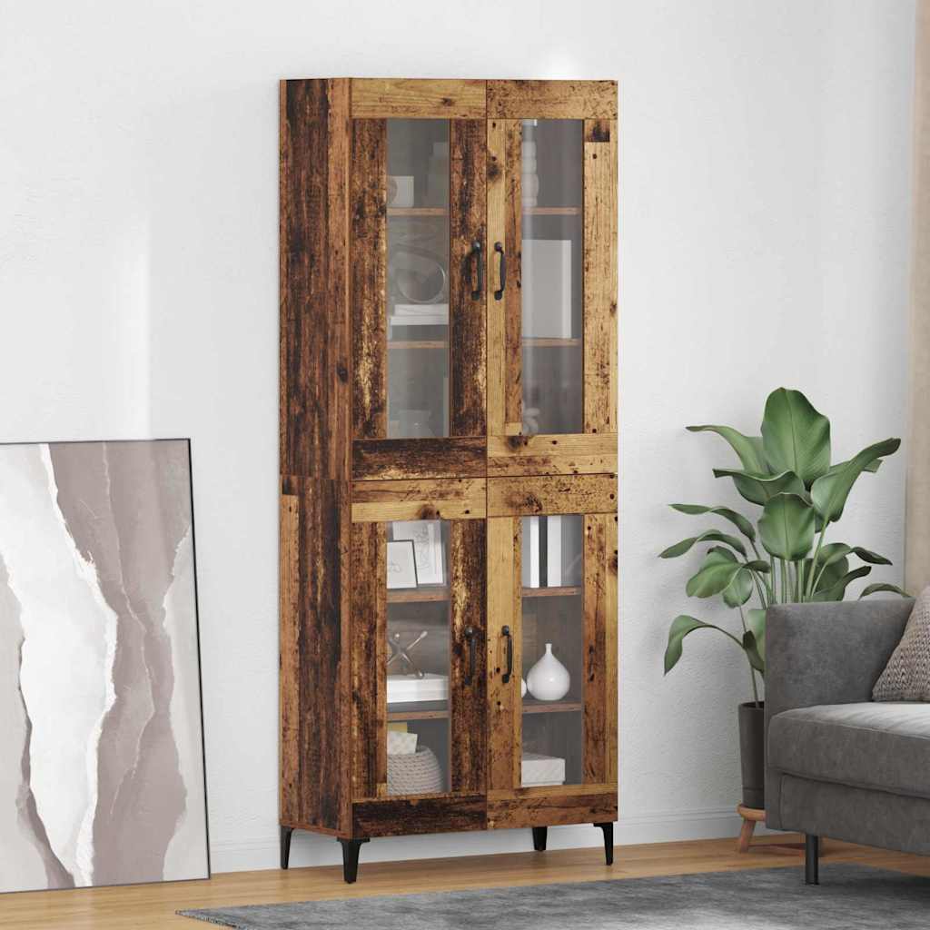 Haut Armoire Bois Ancien 69,5 x 34 x 180 cm Bois d'ingénierie - XIOS