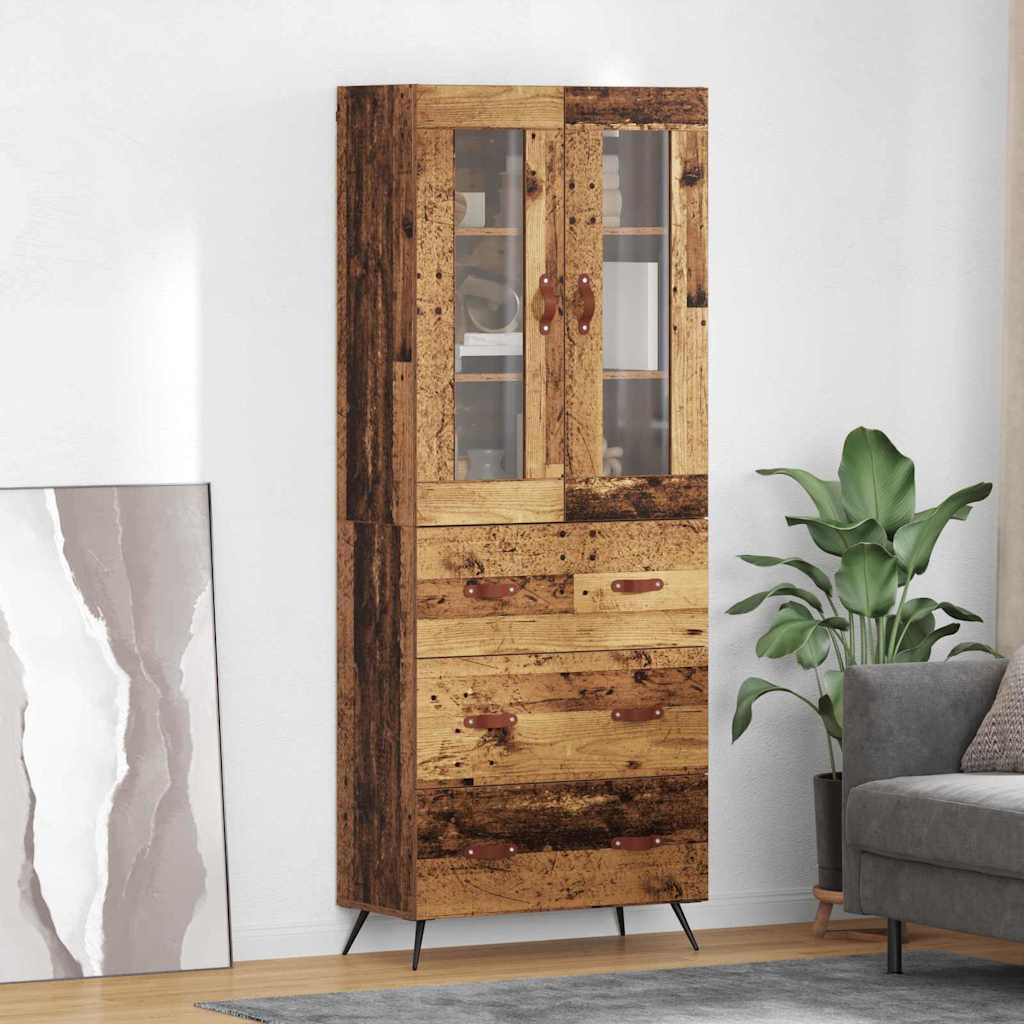 Buffet avec étagère 2 pcs Bois ancien Bois d'ingénierie - XIOS