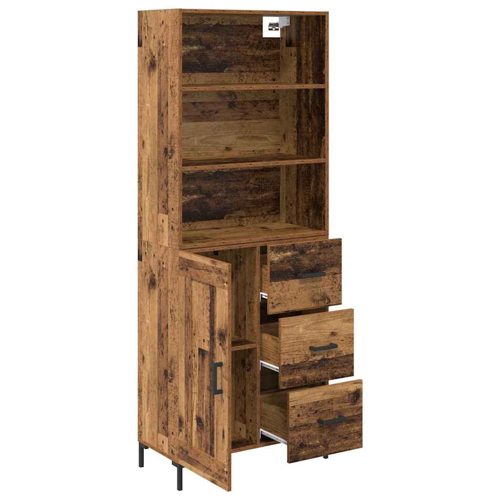 Haut Armoire Bois Ancien 69,5 x 32,5 x 180 cm Bois d'ingénierie - XIOS