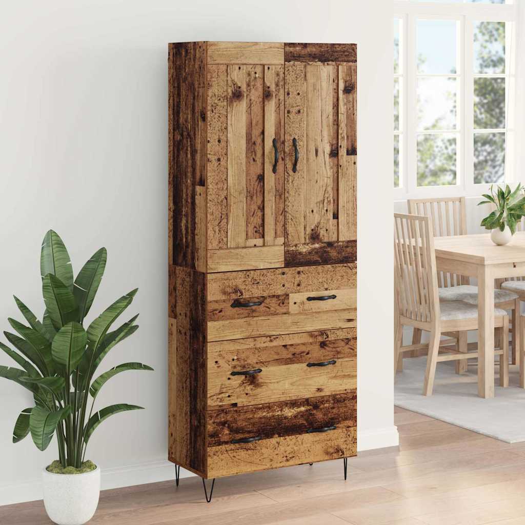 Haut Armoire Bois Ancien 69,5 x 34 x 180 cm Bois d'ingénierie - XIOS