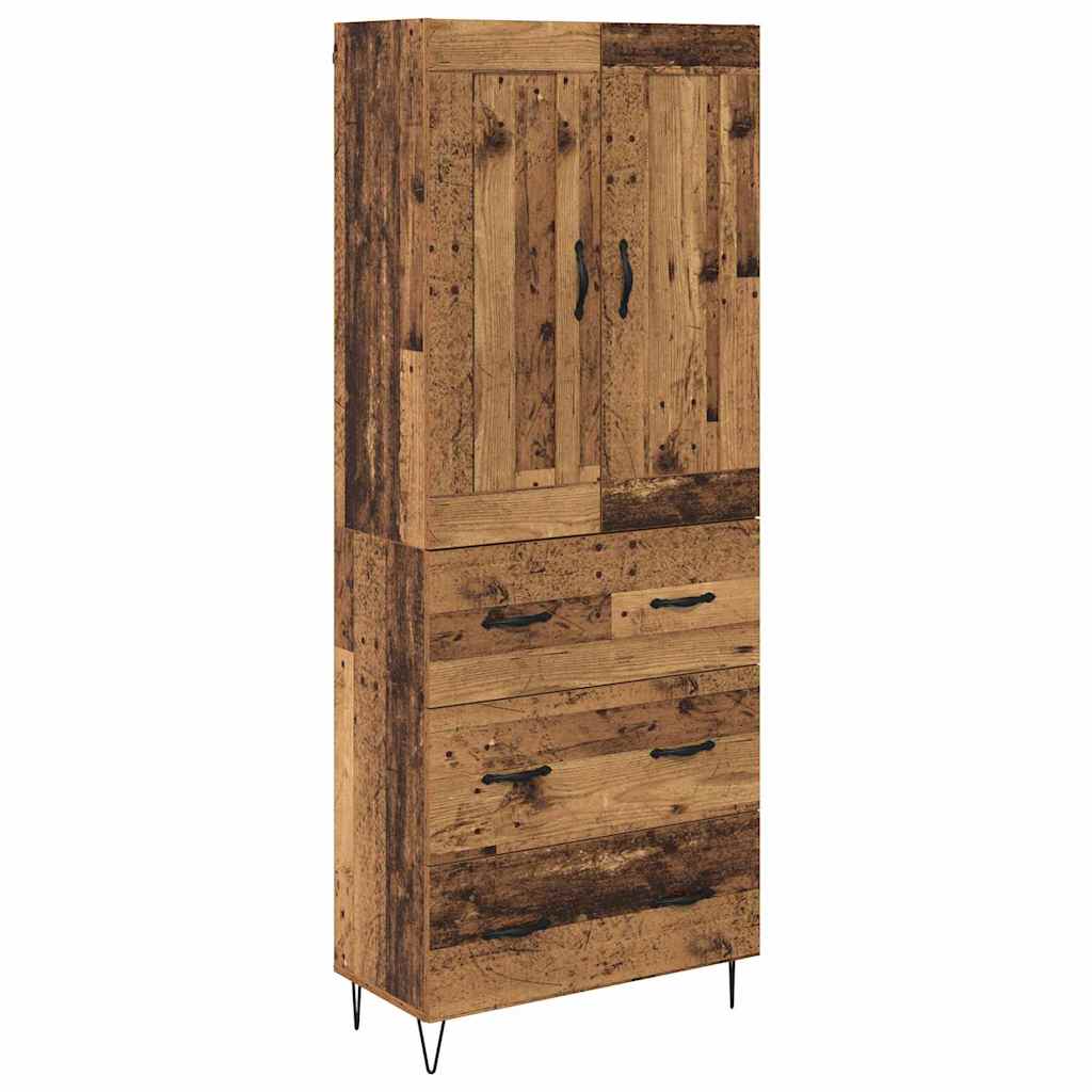 Haut Armoire Bois Ancien 69,5 x 34 x 180 cm Bois d'ingénierie - XIOS