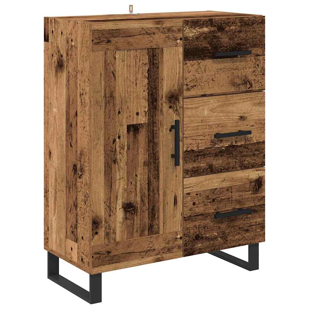 Haut Armoire avec tiroir 2 pcs Bois ancien Bois d'ingénierie - XIOS
