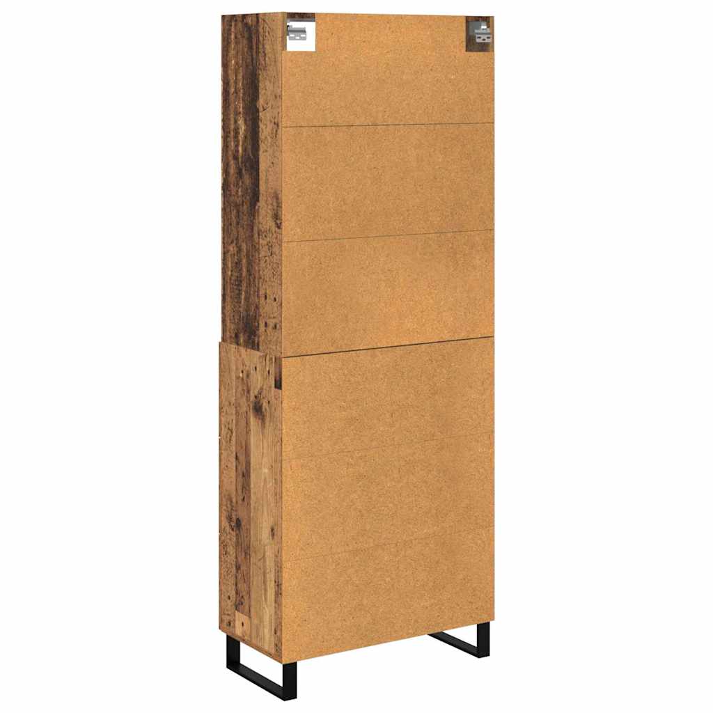 Haut Armoire avec tiroir 2 pcs Bois ancien Bois d'ingénierie - XIOS