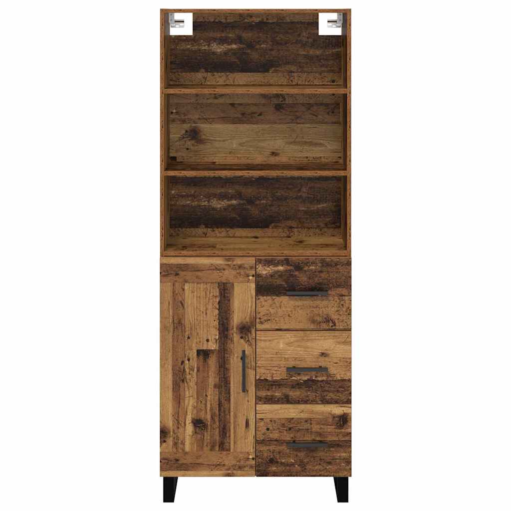 Haut Armoire avec tiroir 2 pcs Bois ancien Bois d'ingénierie - XIOS