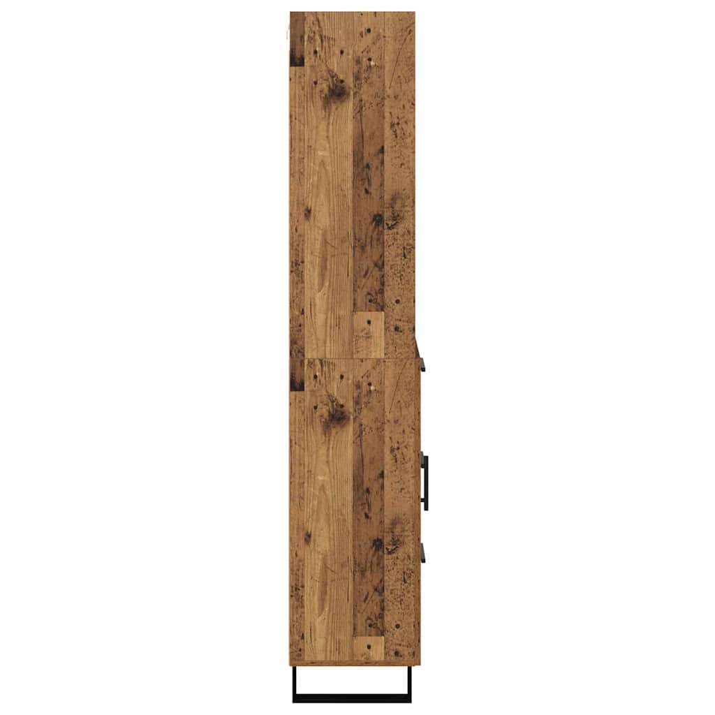 Haut Armoire avec tiroir 2 pcs Bois ancien Bois d'ingénierie - XIOS