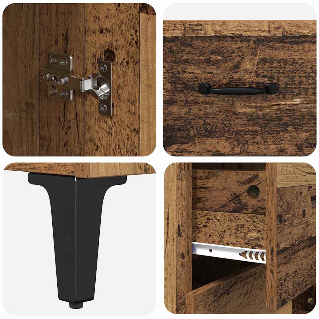 Haut Armoire Bois Ancien 69,5 x 34 x 180 cm Bois d'ingénierie - XIOS