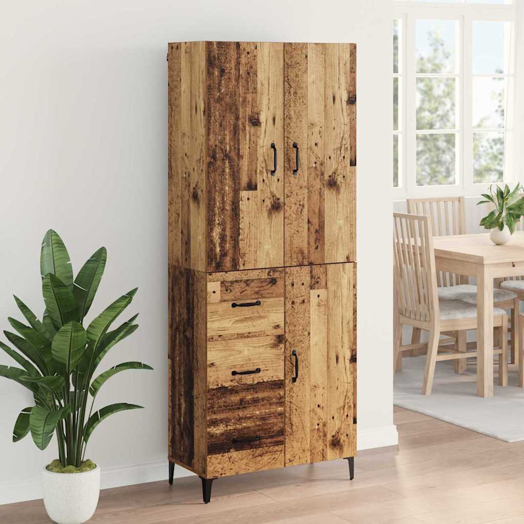 Haut Armoire Bois Ancien 69,5 x 34 x 180 cm Bois d'ingénierie - XIOS