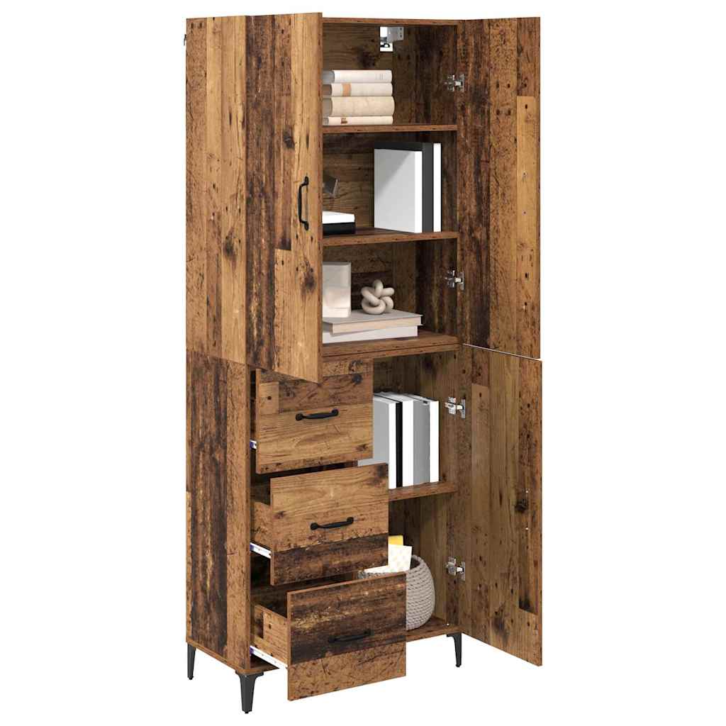 Haut Armoire Bois Ancien 69,5 x 34 x 180 cm Bois d'ingénierie - XIOS