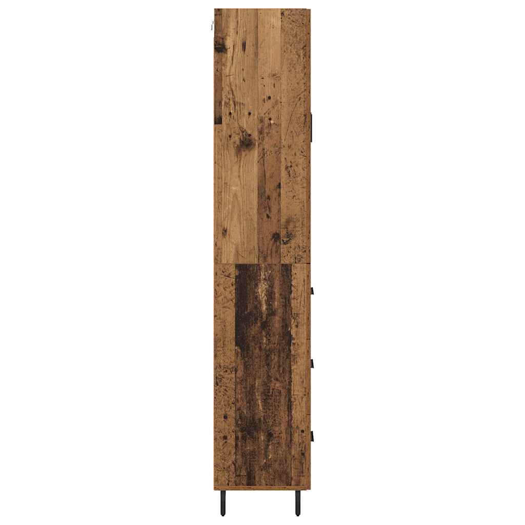 Haut Armoire avec tiroir 2 pcs Bois ancien Bois d'ingénierie - XIOS