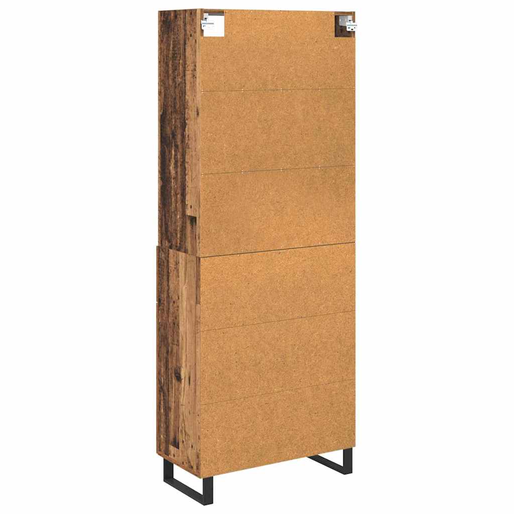 Haut Armoire avec tiroir 2 pcs Bois ancien Bois d'ingénierie - XIOS
