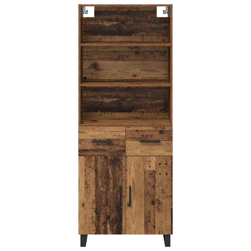 Haut Armoire avec tiroir 2 pcs Bois ancien Bois d'ingénierie - XIOS
