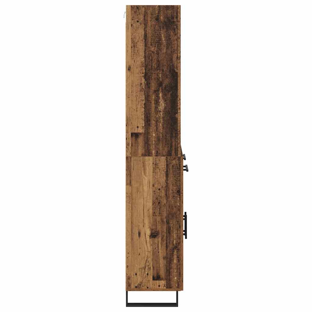 Haut Armoire avec tiroir 2 pcs Bois ancien Bois d'ingénierie - XIOS