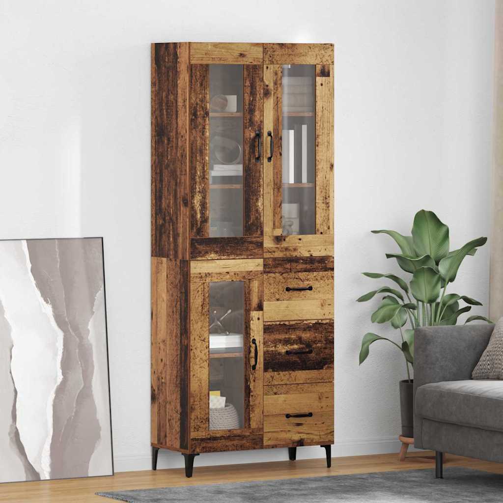 Haut Armoire Bois Ancien 69,5 x 34 x 180 cm Bois d'ingénierie - XIOS