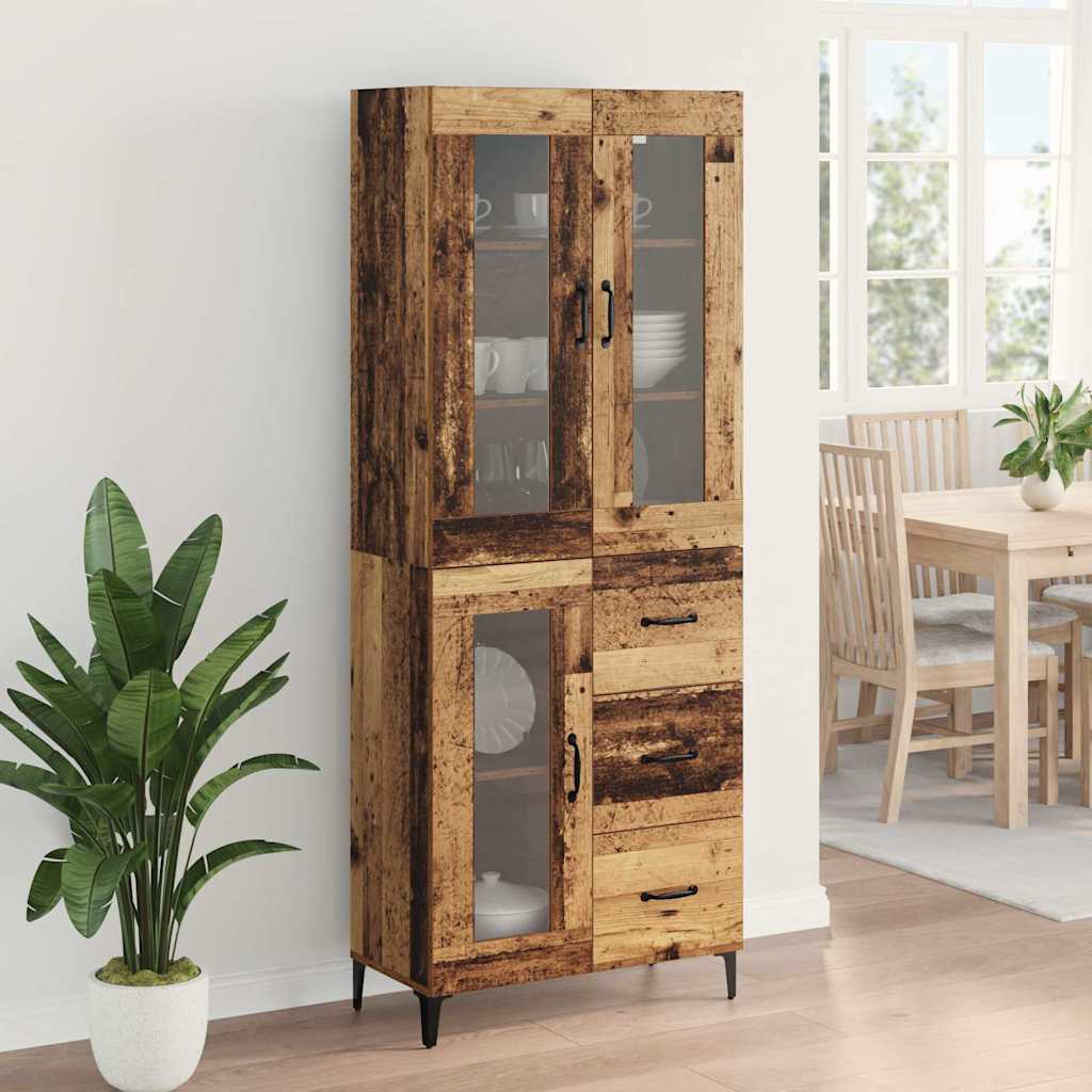 Haut Armoire Bois Ancien 69,5 x 34 x 180 cm Bois d'ingénierie - XIOS