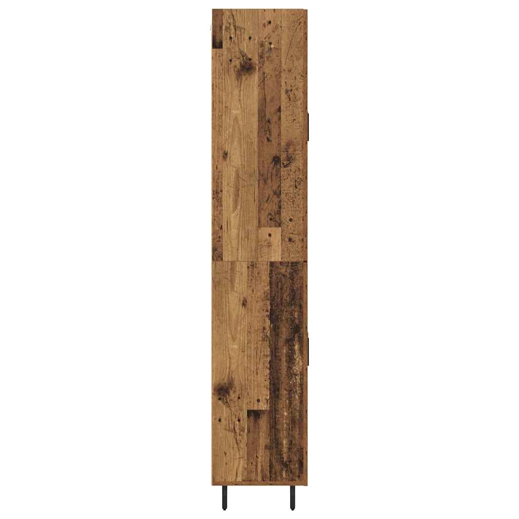 Haut Armoire 2 pcs Bois Ancien Bois d'ingénierie - XIOS