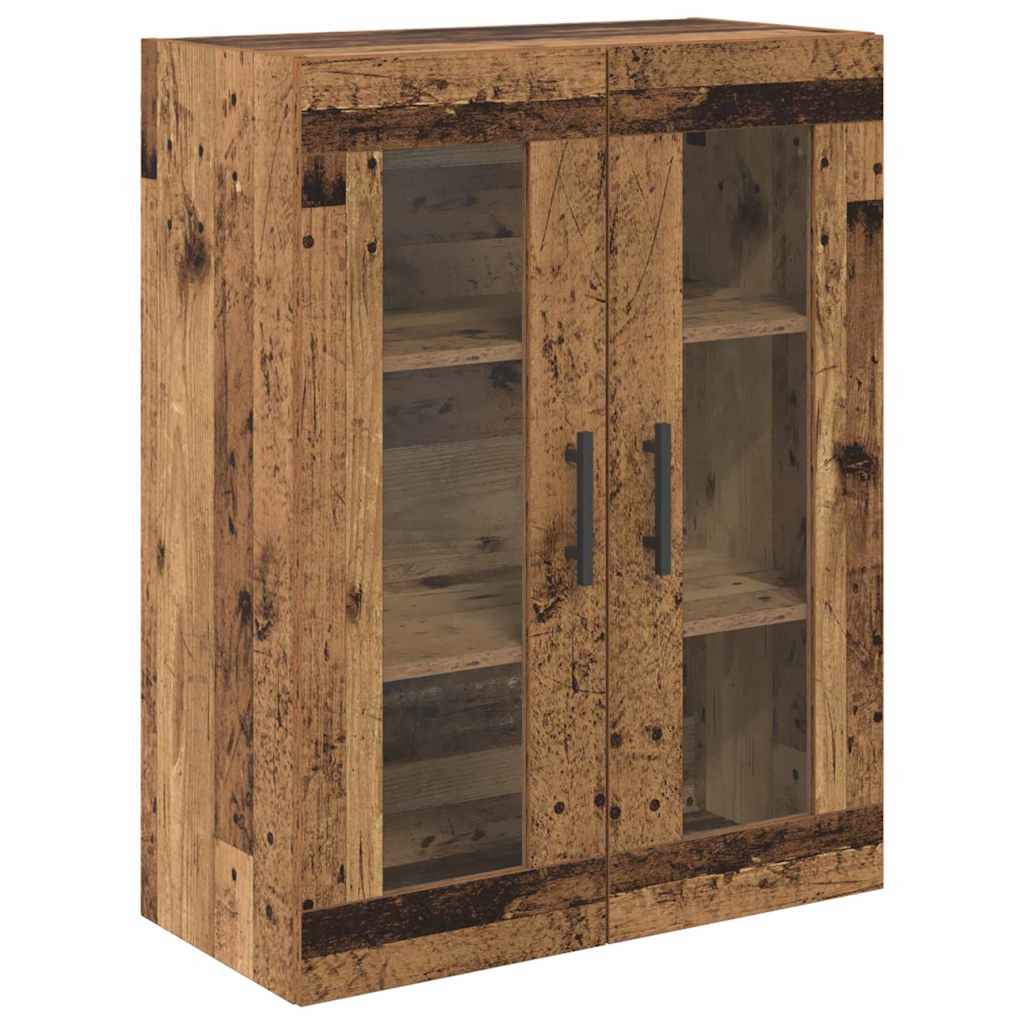 Haut Armoire avec tiroir 2 pcs Bois Ancien Bois d'ingénierie - XIOS