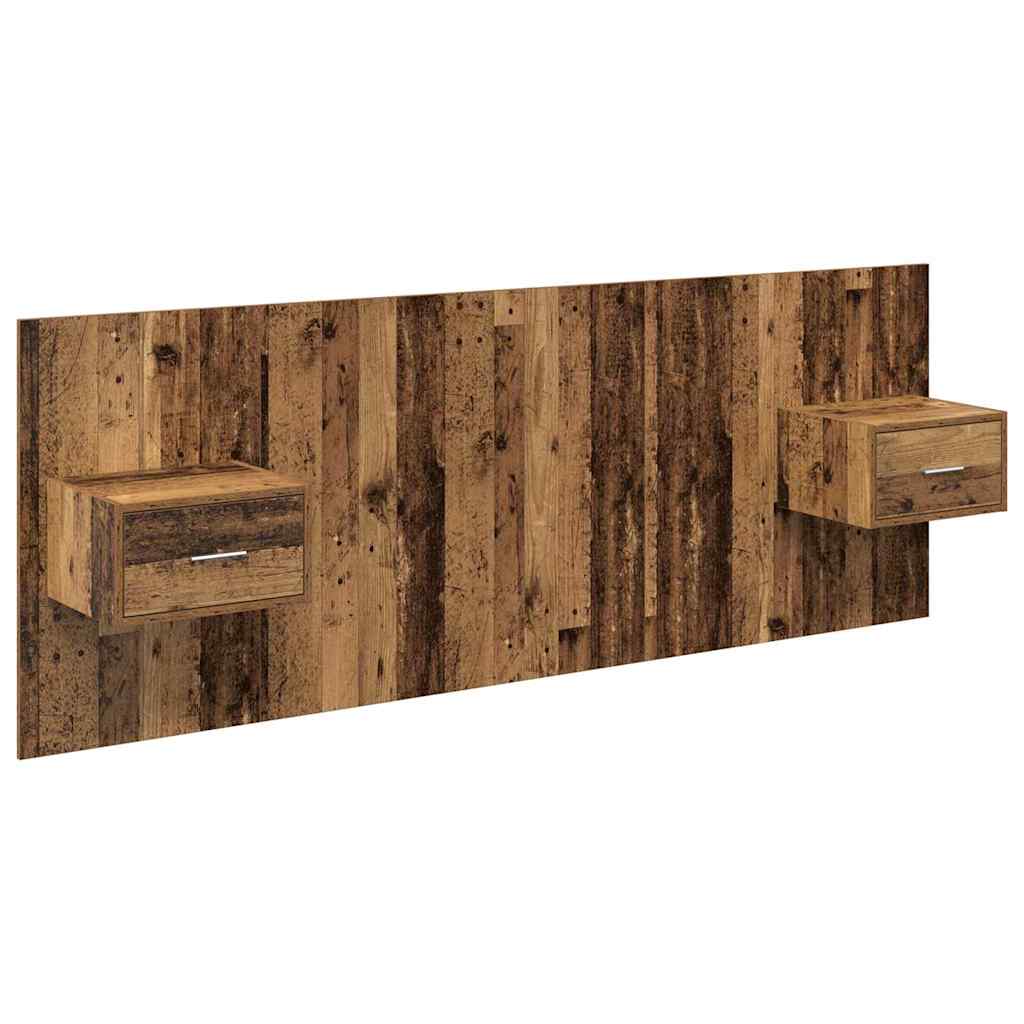 Tête de lit avec armoire 3 pcs Bois Ancien Bois d'ingénierie - XIOS