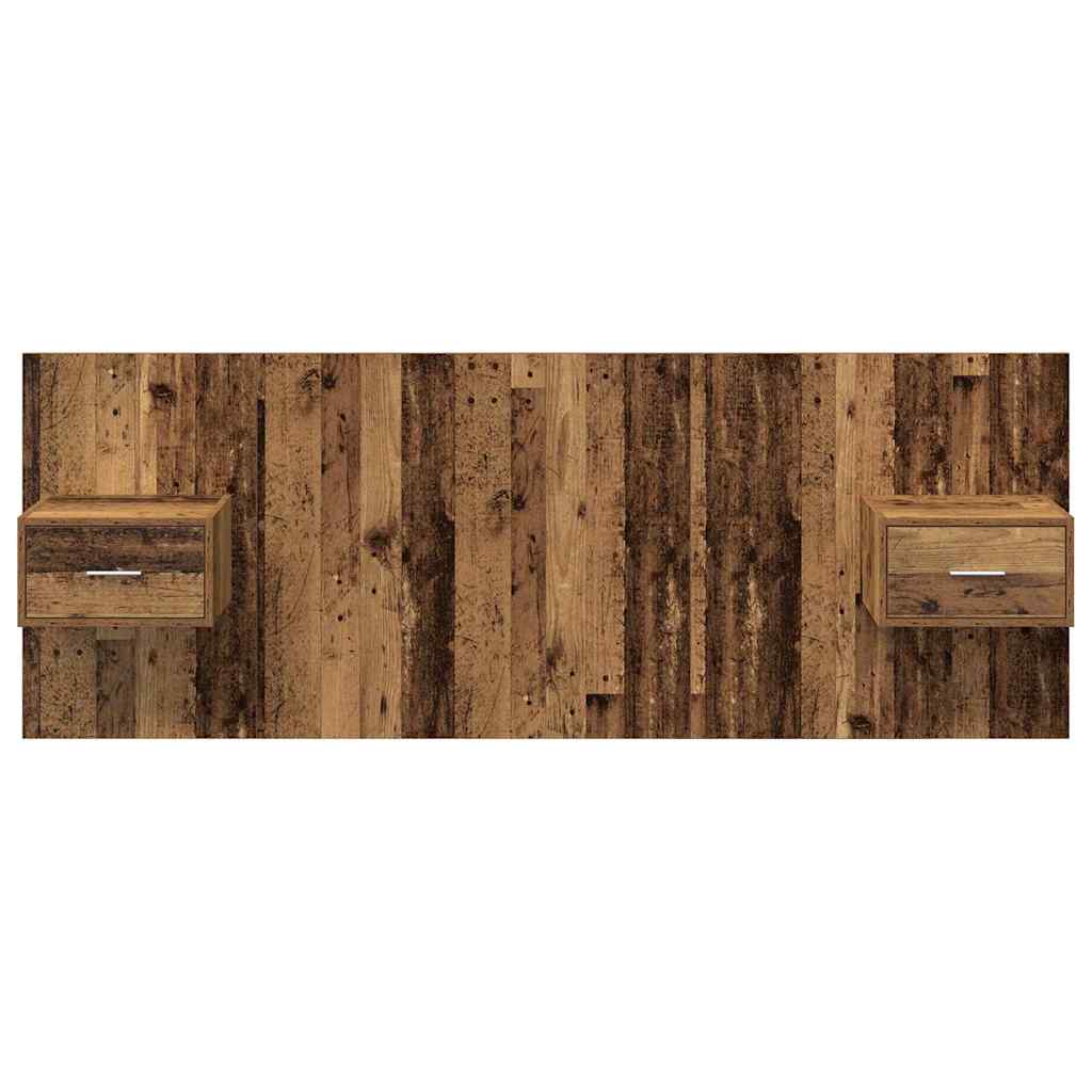 Tête de lit avec armoire 3 pcs Bois Ancien Bois d'ingénierie - XIOS