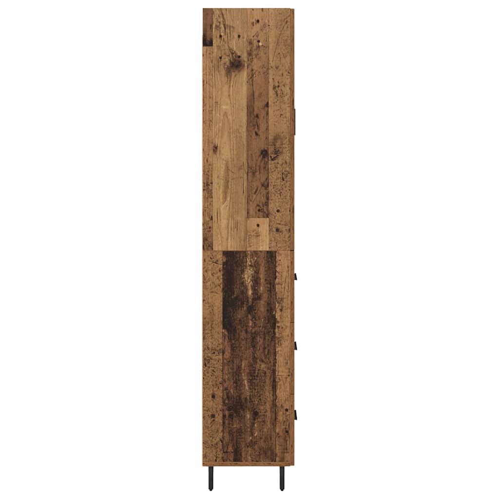 Haut Armoire 2 pc Bois Ancien 69,5 x 34 x 180 cm