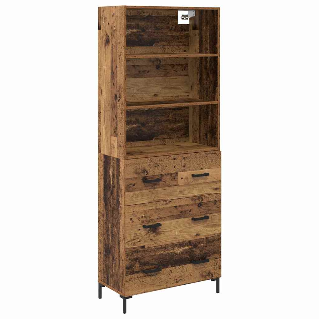 Haut Armoire Bois Ancien 69,5 x 32,5 x 180 cm Bois d'ingénierie - XIOS