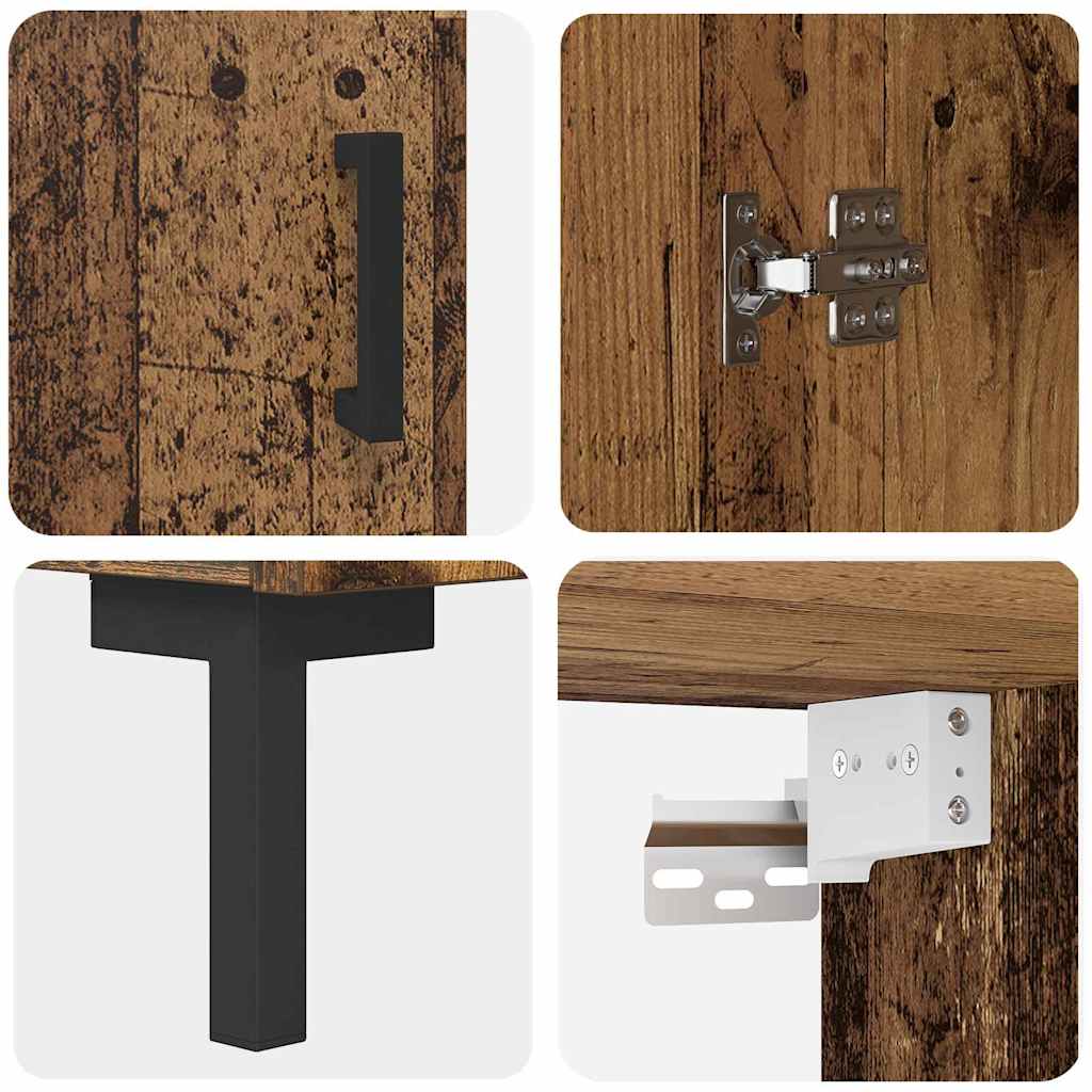 Haut Armoire Bois Ancien 69,5 x 32,5 x 180 cm Bois d'ingénierie - XIOS