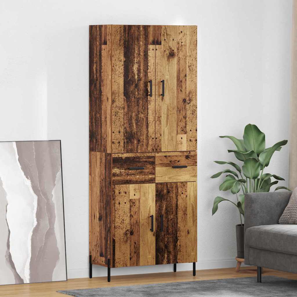 Haut Armoire Bois Ancien 69,5 x 34 x 180 cm Bois d'ingénierie - XIOS
