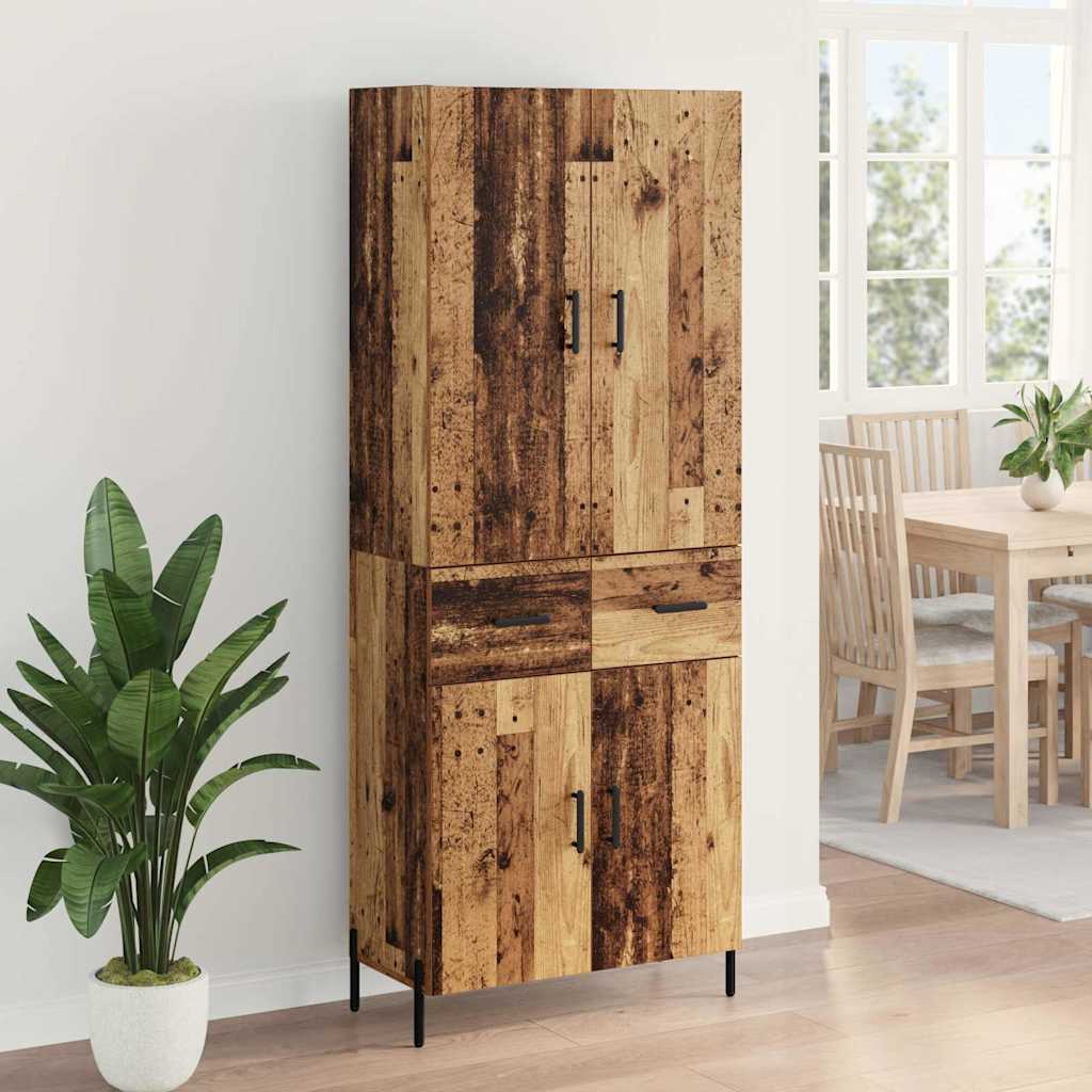 Haut Armoire Bois Ancien 69,5 x 34 x 180 cm Bois d'ingénierie - XIOS