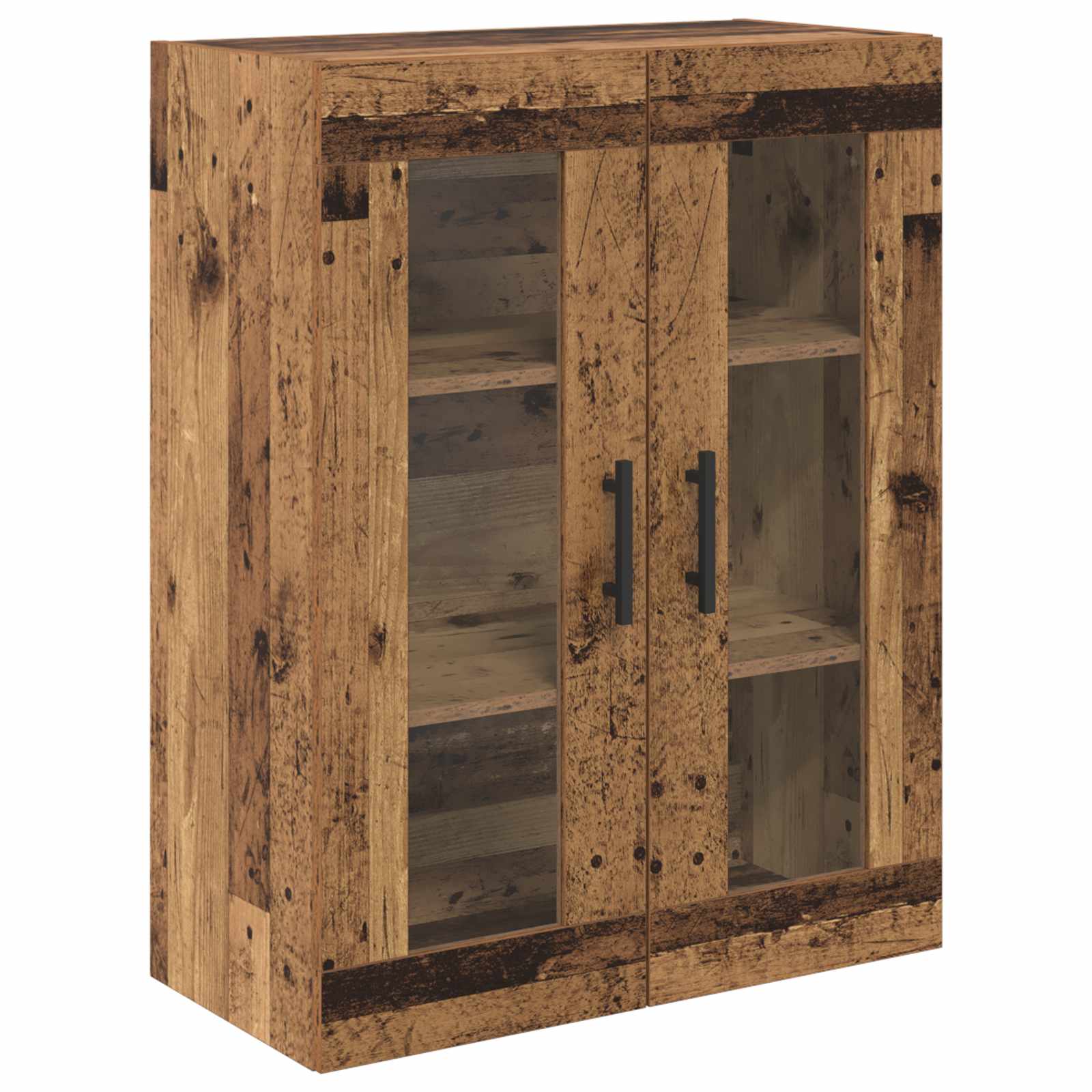 Haut Armoire 2 pc Bois Ancien 69,5 x 34 x 180 cm