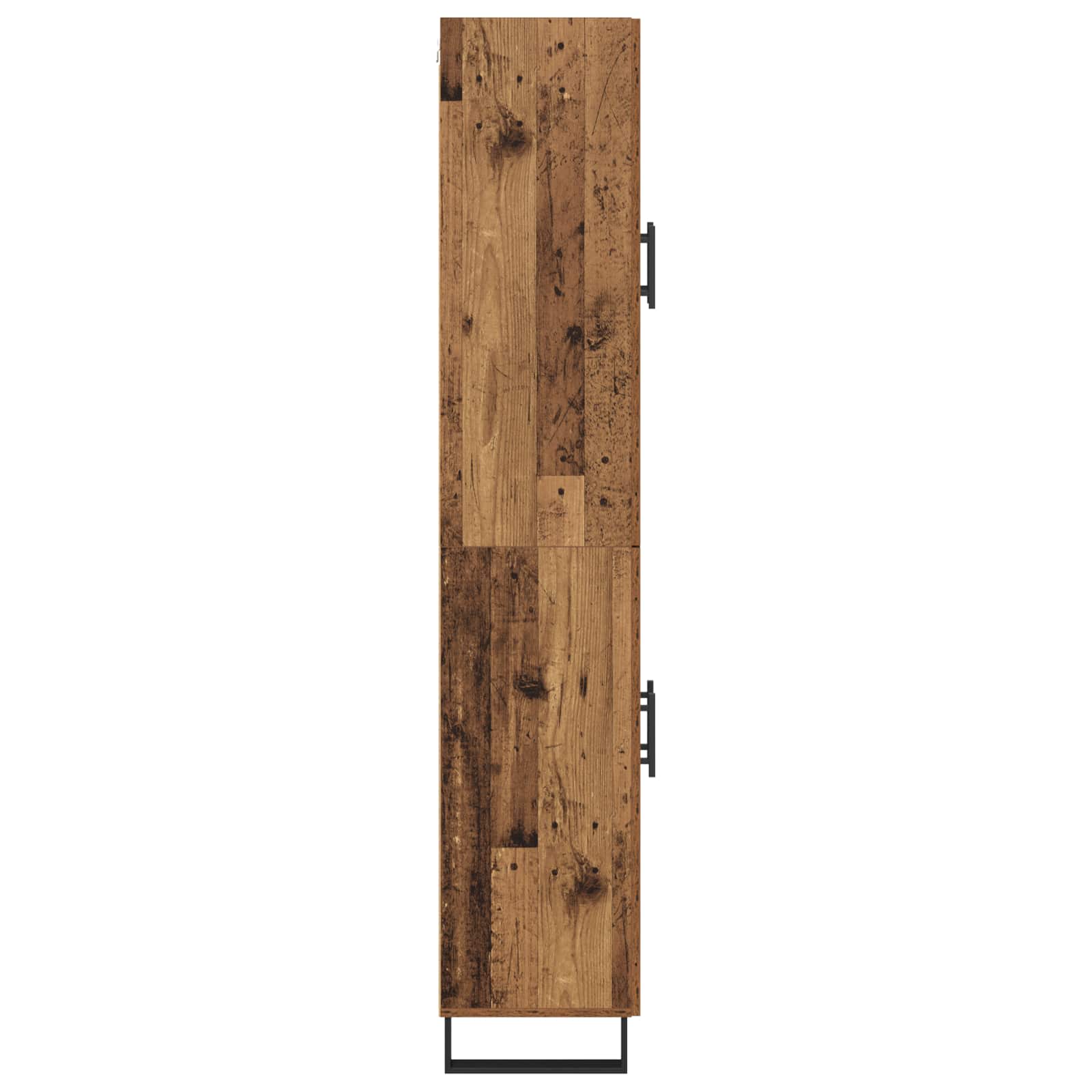 Haut Armoire 2 pc Bois Ancien 69,5 x 34 x 180 cm
