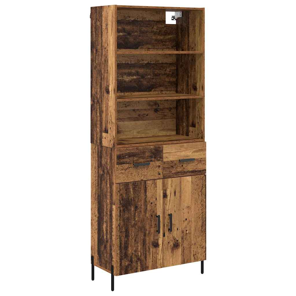 Haut Armoire Bois Ancien 69,5 x 32,5 x 180 cm Bois d'ingénierie - XIOS