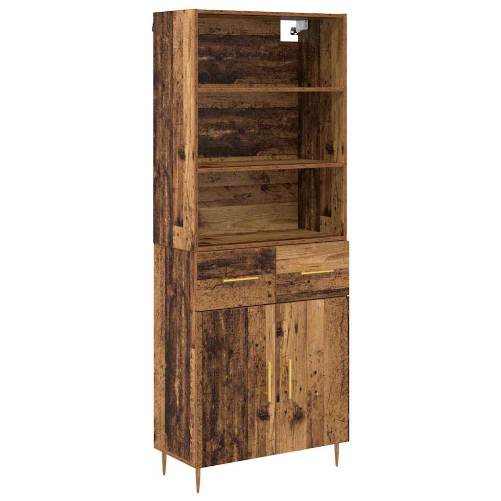 Haut Armoire Bois ancien 69,5 x 34 x 180 cm Bois d'ingénierie - XIOS
