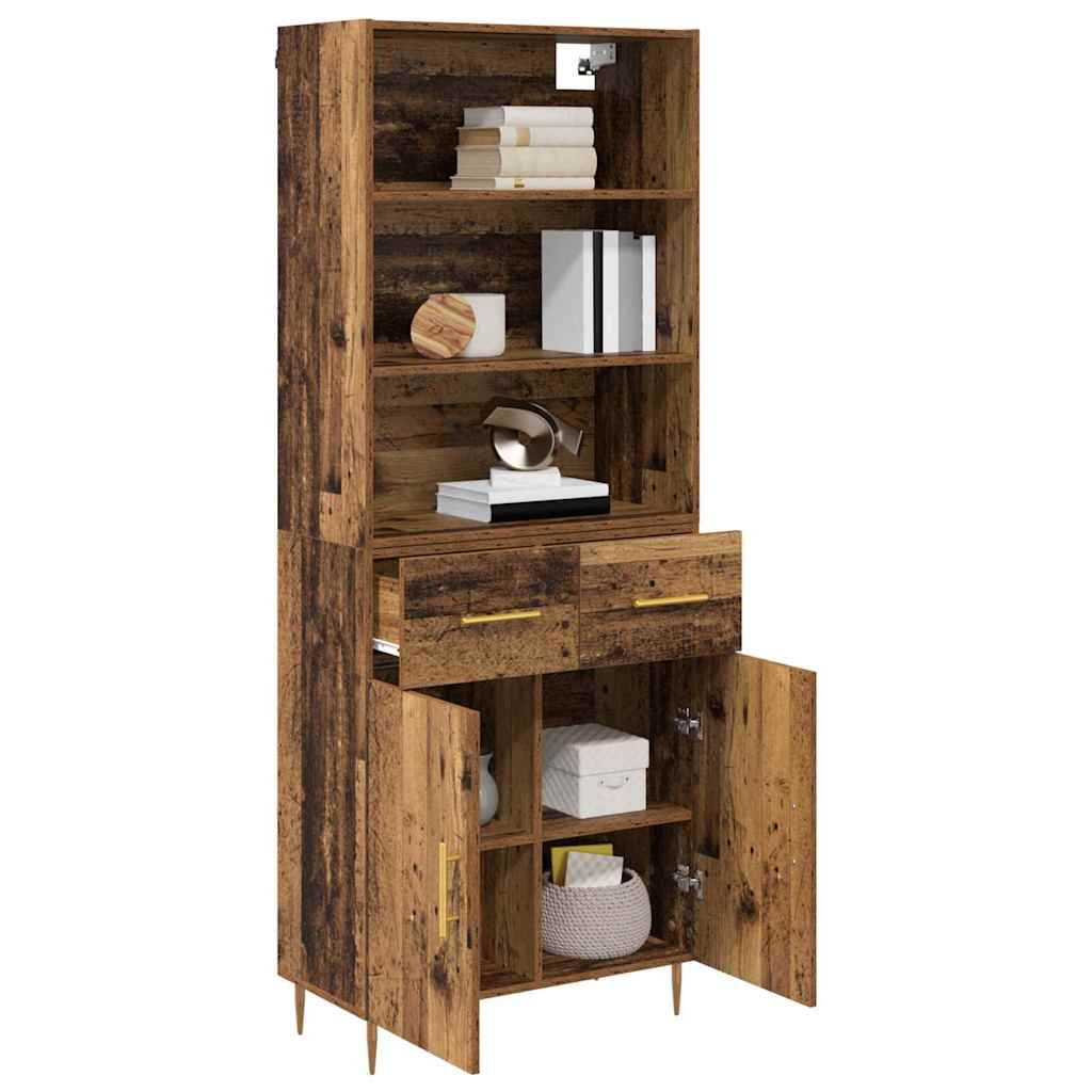 Haut Armoire Bois ancien 69,5 x 34 x 180 cm Bois d'ingénierie - XIOS