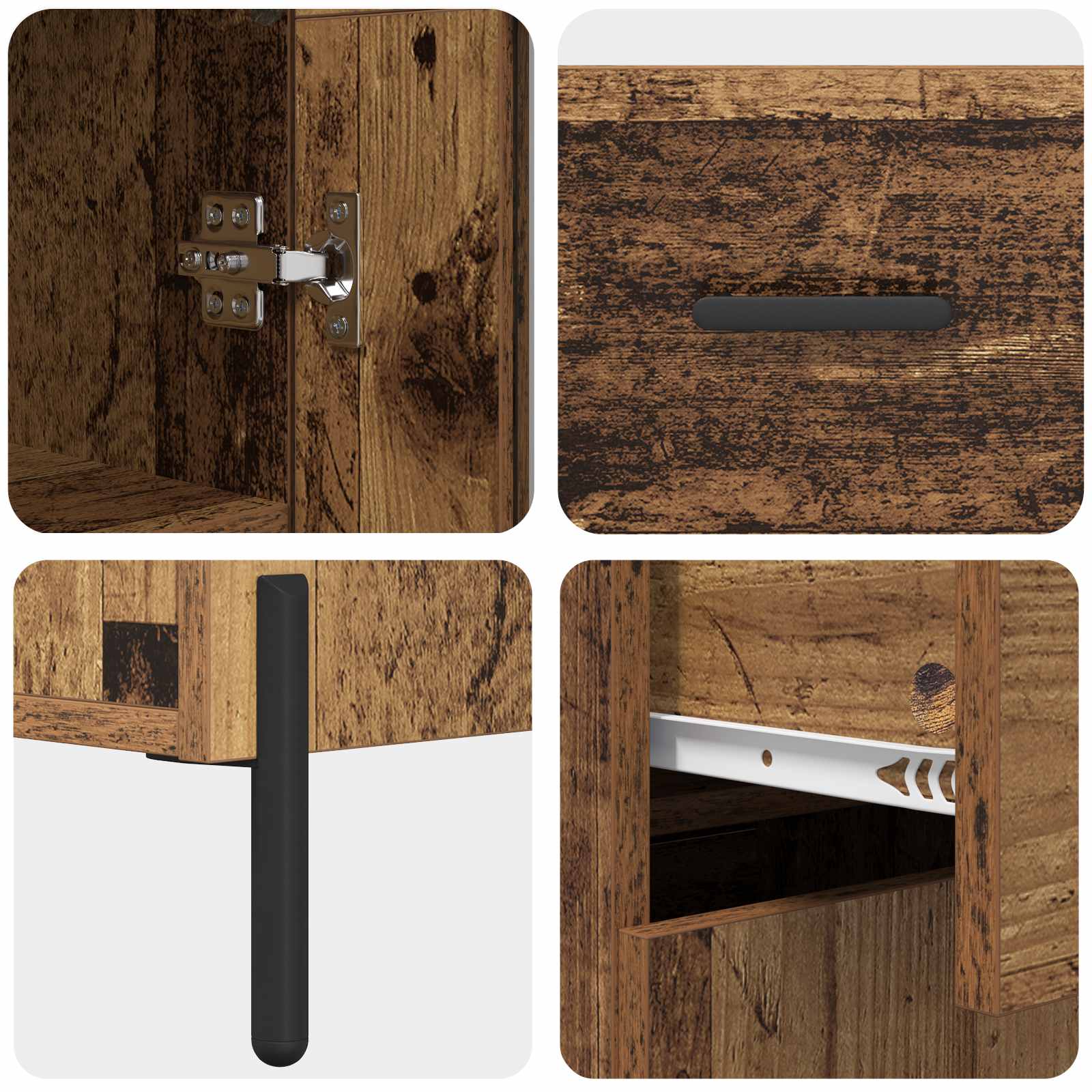 Haut Armoire Bois Ancien 69,5 x 34 x 180 cm Bois d'ingénierie - XIOS