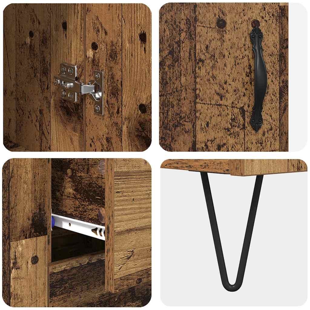 Haut Armoire Bois Ancien 69,5 x 32,5 x 180 cm Bois d'ingénierie - XIOS