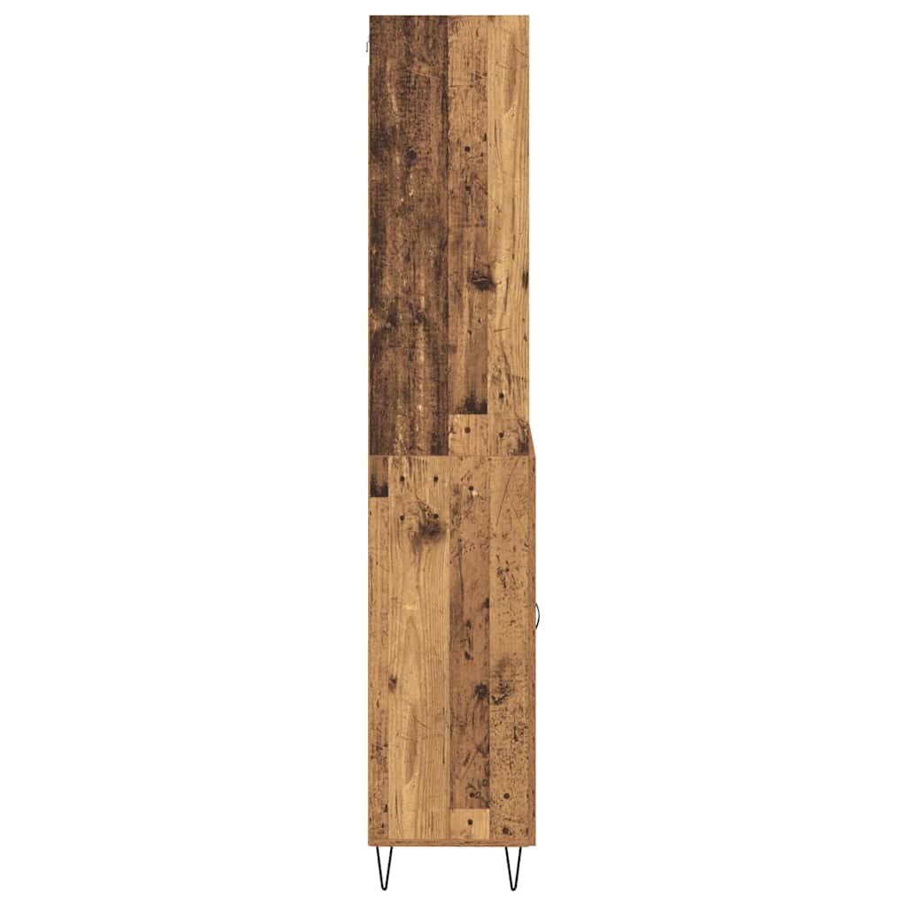Haut Armoire 2 pc Bois ancien 69,5 x 34 x 180 cm