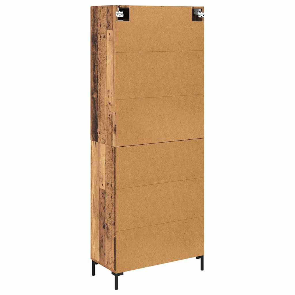 Haut Armoire 2 pcs Bois ancien Bois d'ingénierie - XIOS