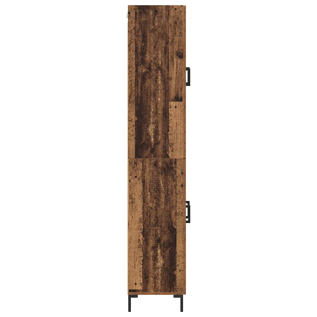 Haut Armoire 2 pc Bois Ancien 69,5 x 34 x 180 cm